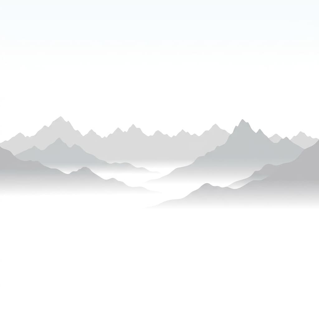 Chaine de montagnes lointaine